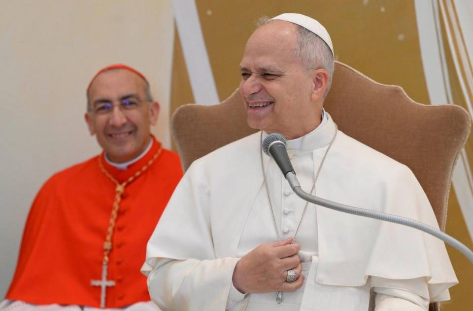 O Papa durante o encontro com os salesianos   (@Vatican Media)