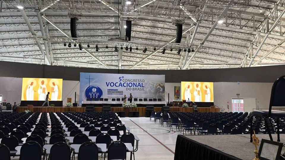 Plenária do V Congresso Vocacional do Brasil em Aparecida/ Foto: Padre Gabriel Natan 