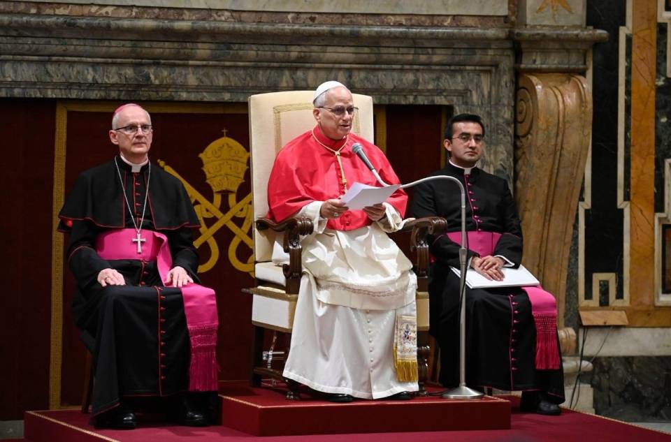 A audiência foi realizada na Sala Clementina, no Vaticano   (@Vatican Media)