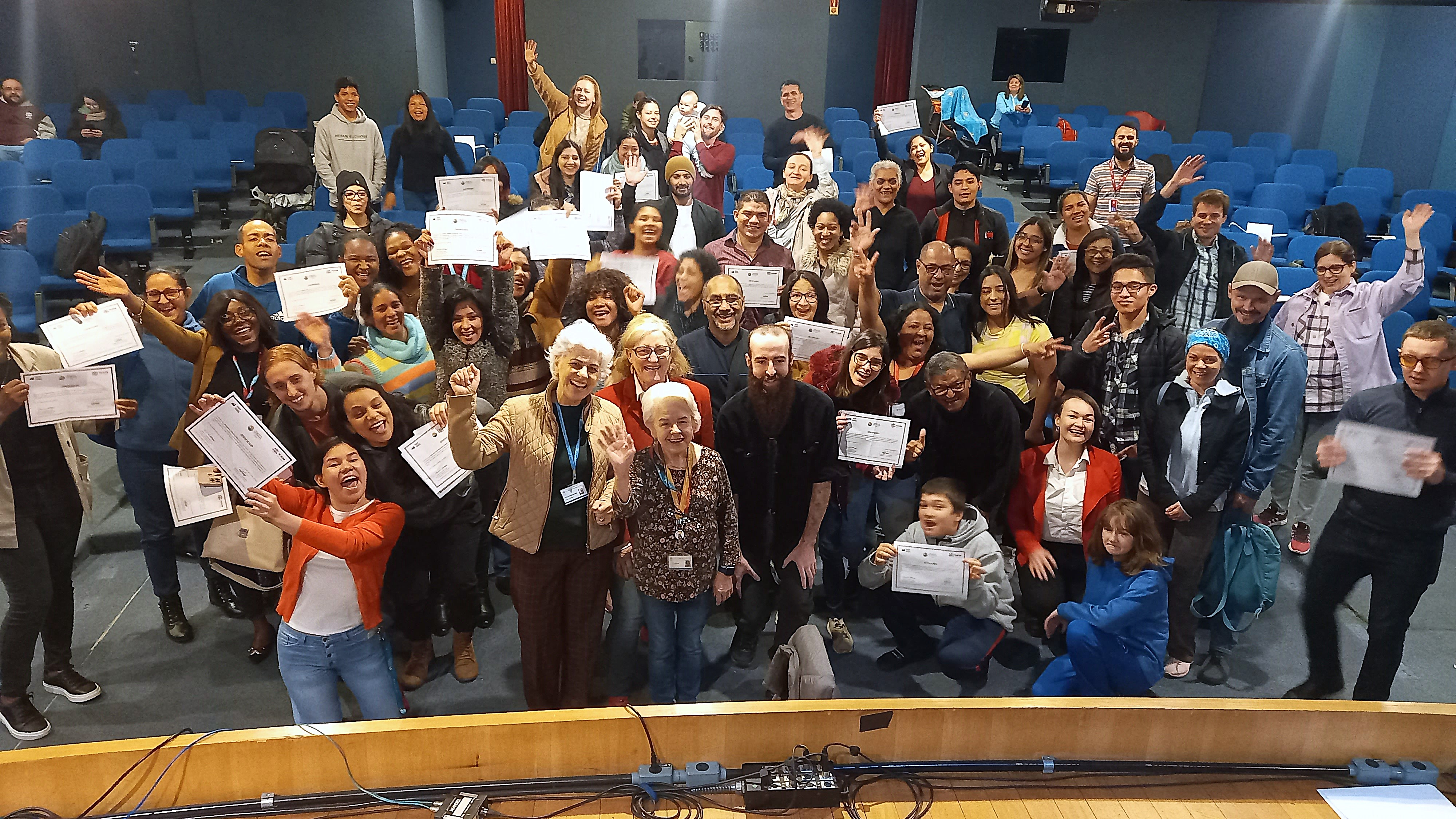 Parte dos alunos do curso promovido pela PUCPR/foto: comunica&ccedil;&atilde;o PUCPR