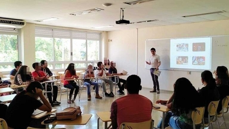 Parcela do grupo atendido pelo jovem e inserido na nova realidade / Foto: Arquivo pessoal de Pedro Brígido